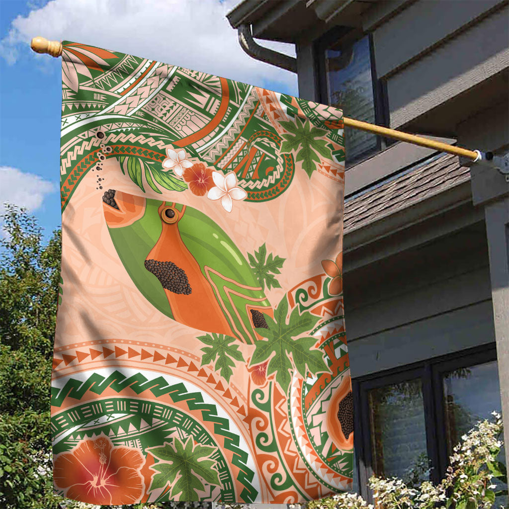 Hawaii Papaya Garden Flag Cute Cosplay Humuhumu Fish Plumeria Waves