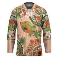 Hawaii Papaya Hockey Jersey Cute Cosplay Humuhumu Fish Plumeria Waves