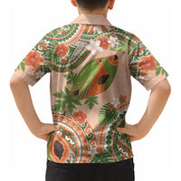 Hawaii Papaya Kid Hawaiian Shirt Cute Cosplay Humuhumu Fish Plumeria Waves