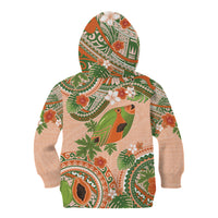 Hawaii Papaya Kid Hoodie Cute Cosplay Humuhumu Fish Plumeria Waves