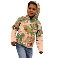 Hawaii Papaya Kid Hoodie Cute Cosplay Humuhumu Fish Plumeria Waves