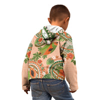 Hawaii Papaya Kid Hoodie Cute Cosplay Humuhumu Fish Plumeria Waves