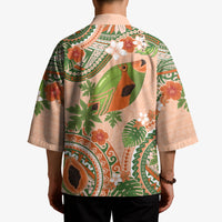 Hawaii Papaya Kimono Cute Cosplay Humuhumu Fish Plumeria Waves