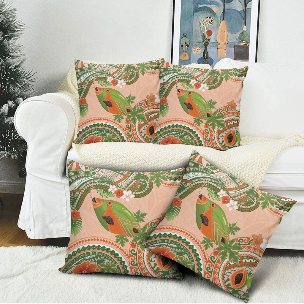 Hawaii Papaya Pillow Cover Cute Cosplay Humuhumu Fish Plumeria Waves
