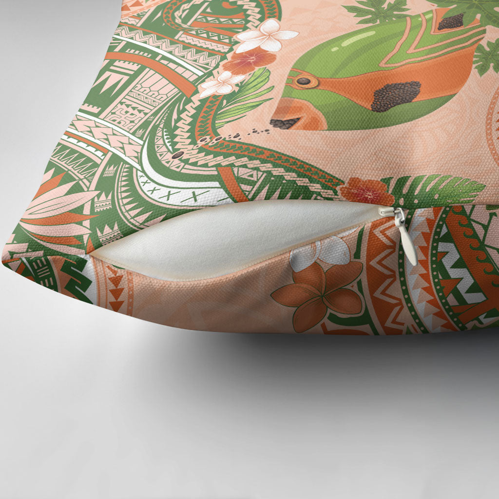 Hawaii Papaya Pillow Cover Cute Cosplay Humuhumu Fish Plumeria Waves