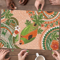 Hawaii Papaya Puzzle Cute Cosplay Humuhumu Fish Plumeria Waves