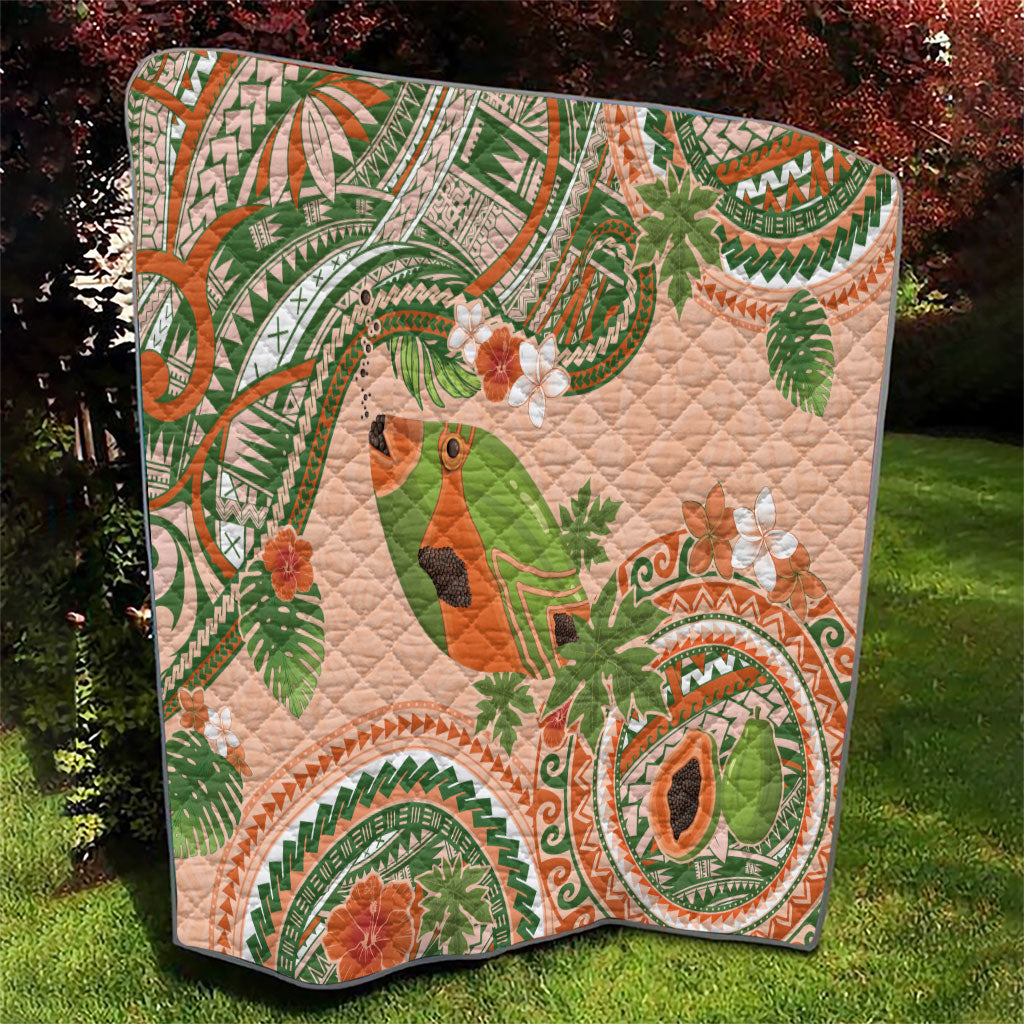Hawaii Papaya Quilt Cute Cosplay Humuhumu Fish Plumeria Waves