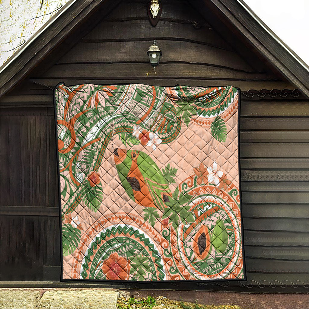 Hawaii Papaya Quilt Cute Cosplay Humuhumu Fish Plumeria Waves