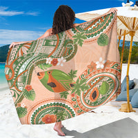 Hawaii Papaya Sarong Cute Cosplay Humuhumu Fish Plumeria Waves