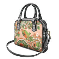 Hawaii Papaya Shoulder Handbag Cute Cosplay Humuhumu Fish Plumeria Waves