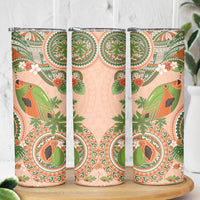 Hawaii Papaya Skinny Tumbler Cute Cosplay Humuhumu Fish Plumeria Waves
