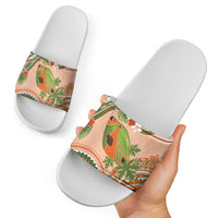 Hawaii Papaya Slide Sandals Cute Cosplay Humuhumu Fish Plumeria Waves