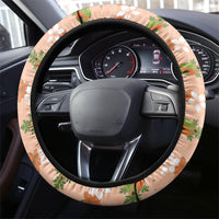 Hawaii Papaya Steering Wheel Cover Cute Cosplay Humuhumu Fish Plumeria Waves