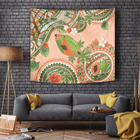 Hawaii Papaya Tapestry Cute Cosplay Humuhumu Fish Plumeria Waves