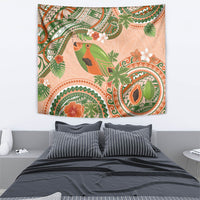 Hawaii Papaya Tapestry Cute Cosplay Humuhumu Fish Plumeria Waves