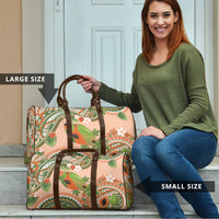 Hawaii Papaya Travel Bag Cute Cosplay Humuhumu Fish Plumeria Waves