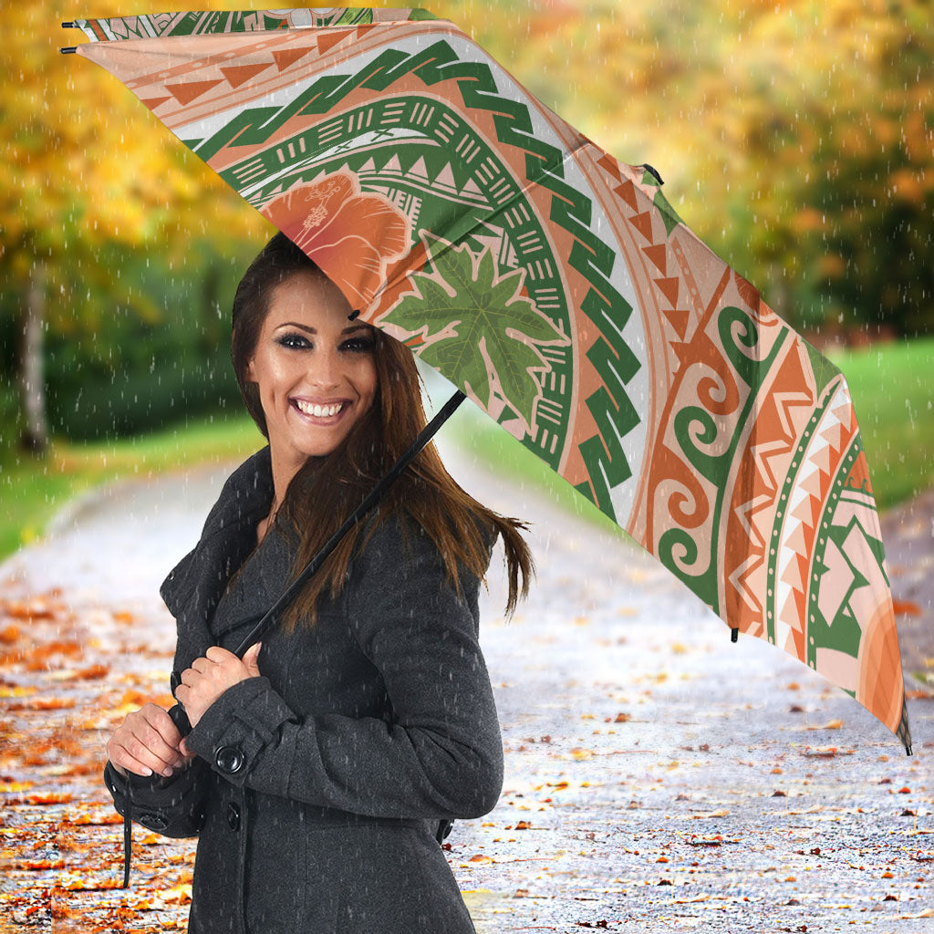 Hawaii Papaya Umbrella Cute Cosplay Humuhumu Fish Plumeria Waves