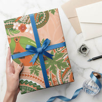 Hawaii Papaya Wrapping Paper Cute Cosplay Humuhumu Fish Plumeria Waves