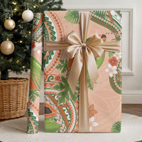 Hawaii Papaya Wrapping Paper Cute Cosplay Humuhumu Fish Plumeria Waves