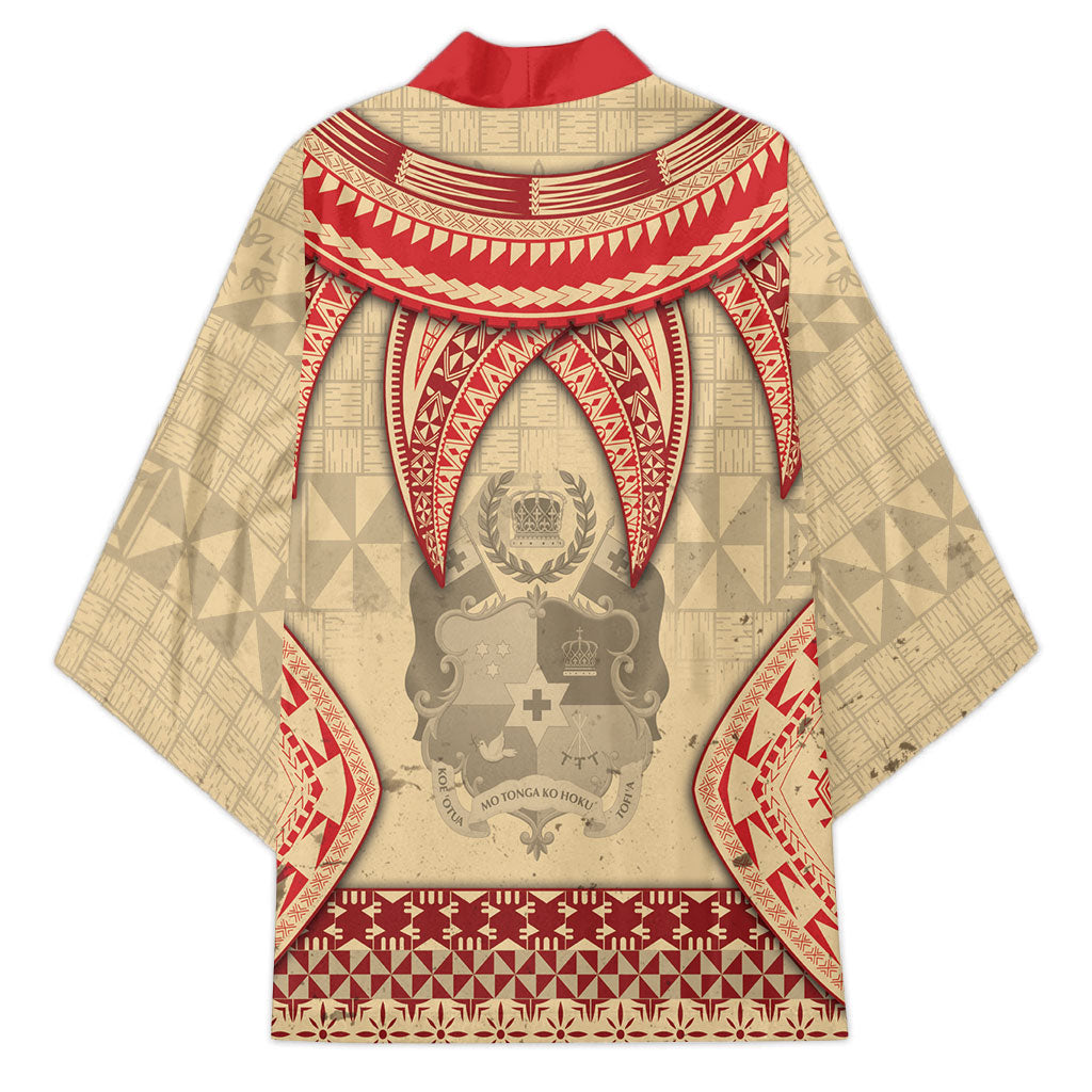 Tonga Language Week Kimono Tribal Cross Ngatu Floral Pattern