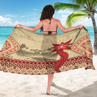 Tonga Language Week Sarong Tribal Cross Ngatu Floral Pattern