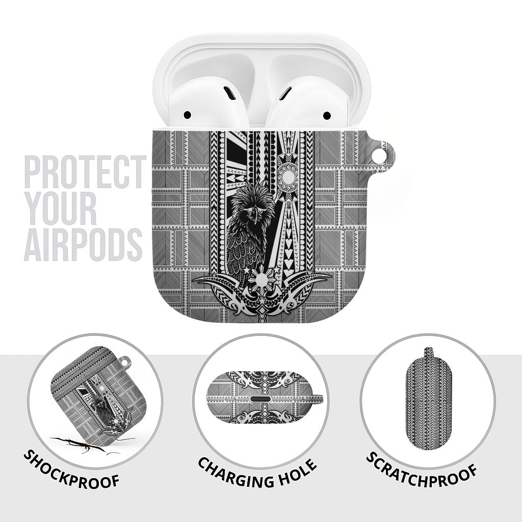 Mabuhay Philippines Festival AirPods Case Philippine Eagle Sun Three Stars Barong Pattern