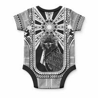 Mabuhay Philippines Festival Baby Onesie Philippine Eagle Sun Three Stars Barong Pattern