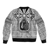 Mabuhay Philippines Festival Bomber Jacket Philippine Eagle Sun Three Stars Barong Pattern