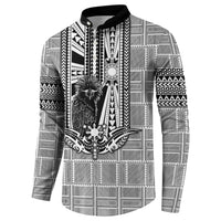 Mabuhay Philippines Festival Button Sweatshirt Philippine Eagle Sun Three Stars Barong Pattern