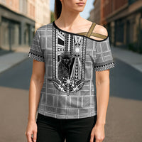 Mabuhay Philippines Festival Cross Shoulder Shirt Philippine Eagle Sun Three Stars Barong Pattern