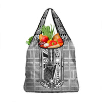 Mabuhay Philippines Festival Grocery Bag Philippine Eagle Sun Three Stars Barong Pattern