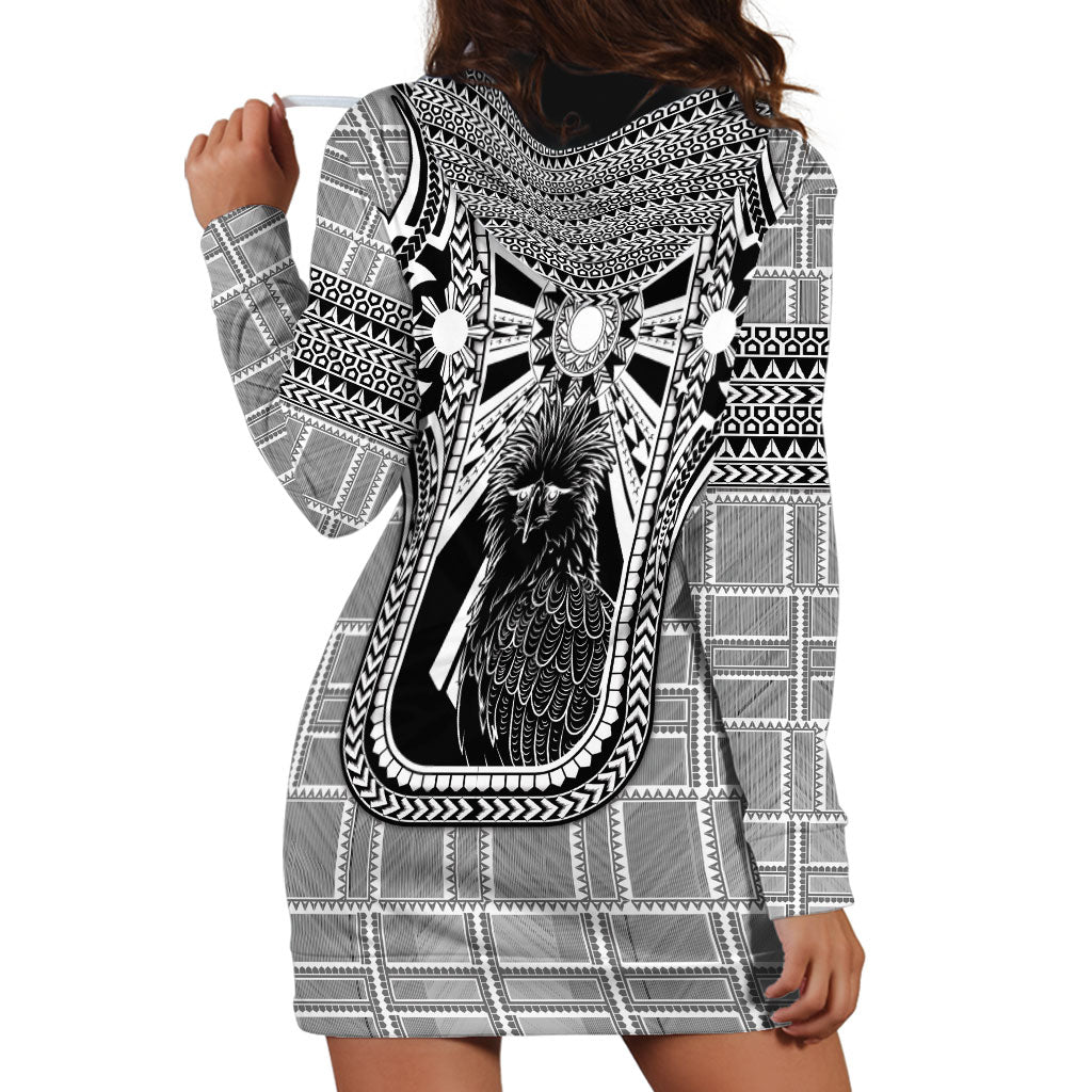 Mabuhay Philippines Festival Hoodie Dress Philippine Eagle Sun Three Stars Barong Pattern