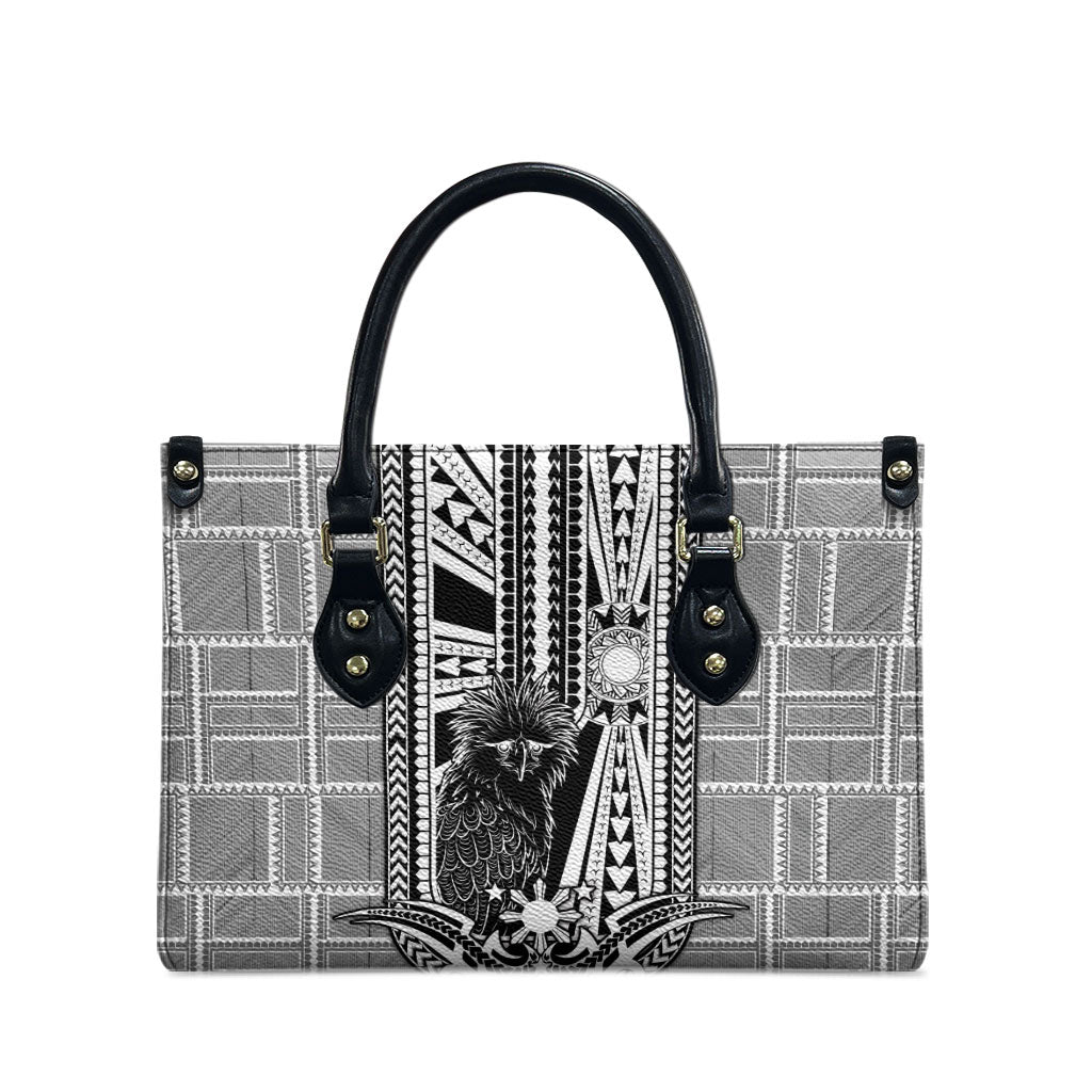 Mabuhay Philippines Festival Leather Bag Philippine Eagle Sun Three Stars Barong Pattern