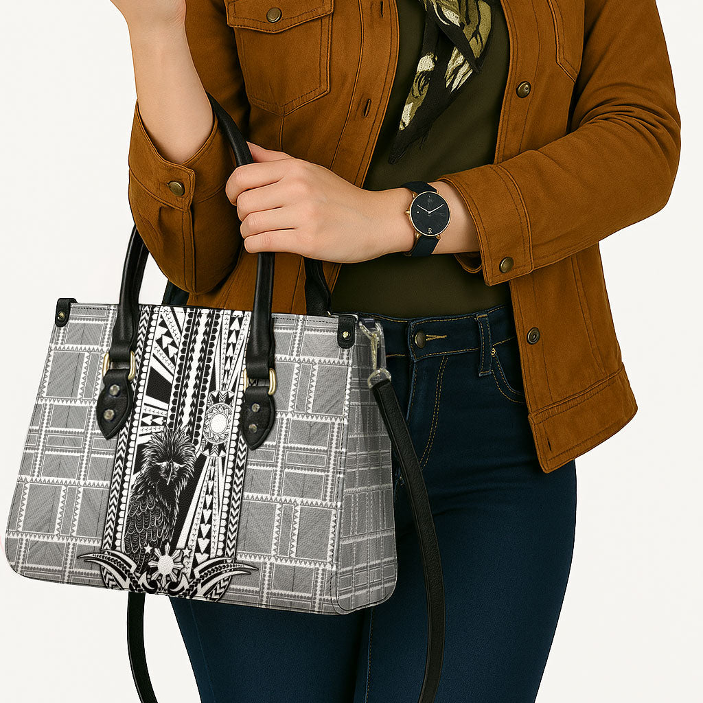 Mabuhay Philippines Festival Leather Bag Philippine Eagle Sun Three Stars Barong Pattern
