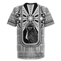 Mabuhay Philippines Festival Rugby Jersey Philippine Eagle Sun Three Stars Barong Pattern