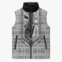 Mabuhay Philippines Festival Sleeveless Puffer Jacket Philippine Eagle Sun Three Stars Barong Pattern