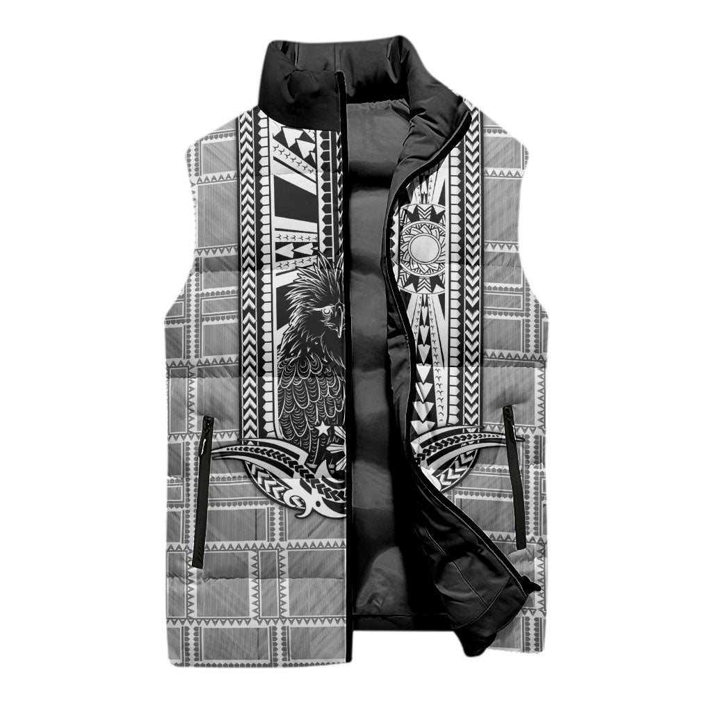 Mabuhay Philippines Festival Sleeveless Puffer Jacket Philippine Eagle Sun Three Stars Barong Pattern