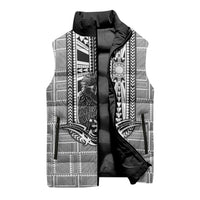 Mabuhay Philippines Festival Sleeveless Puffer Jacket Philippine Eagle Sun Three Stars Barong Pattern