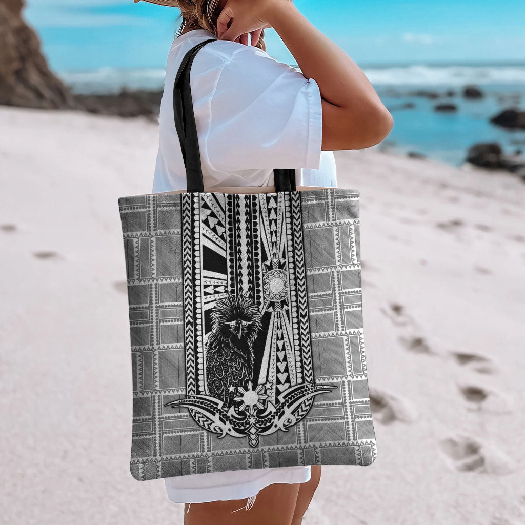Mabuhay Philippines Festival Tote Bag Philippine Eagle Sun Three Stars Barong Pattern