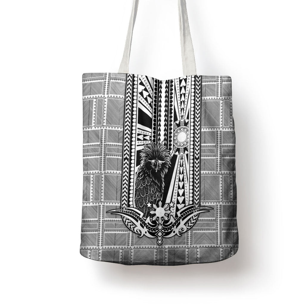 Mabuhay Philippines Festival Tote Bag Philippine Eagle Sun Three Stars Barong Pattern