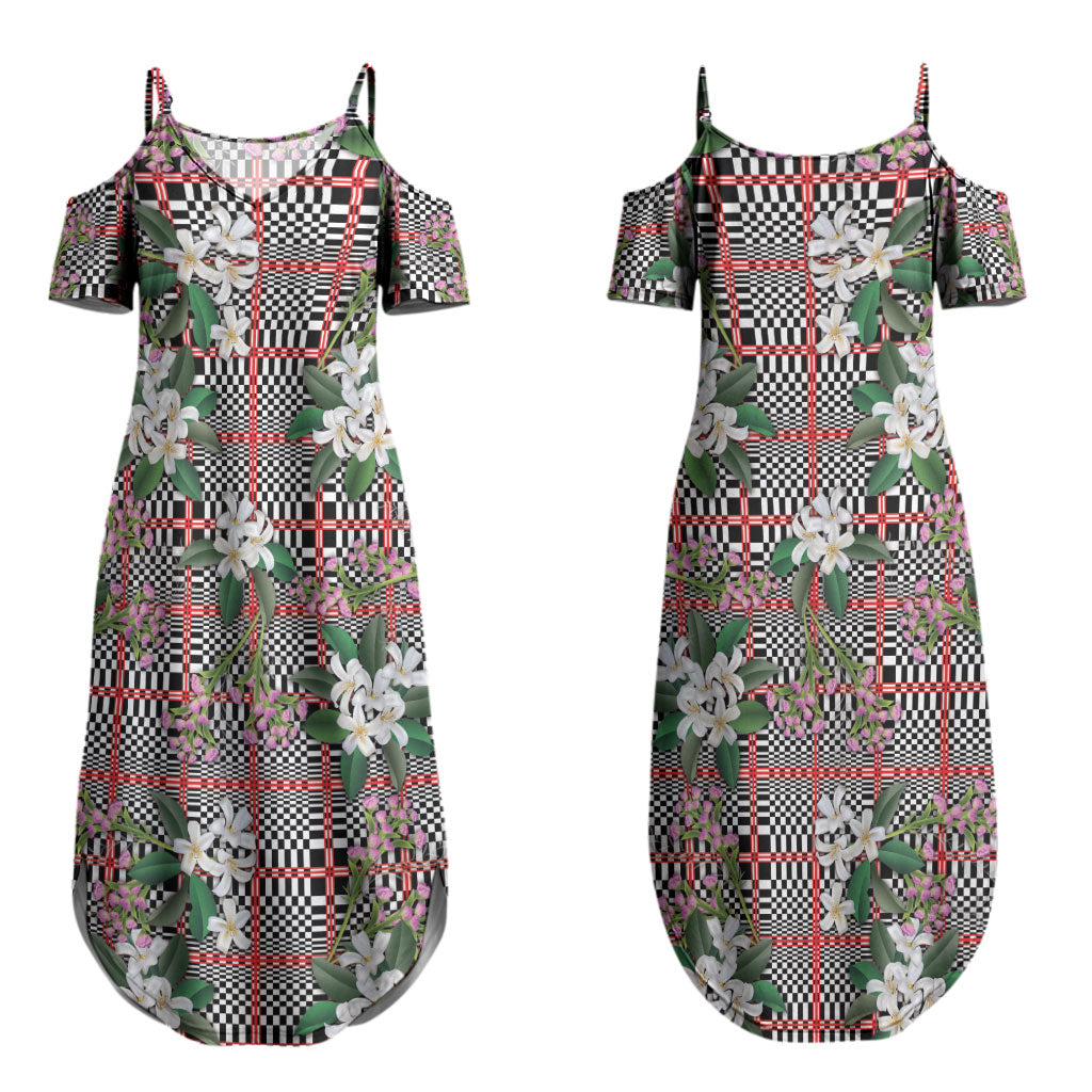 Red Binakol Motifs With Jasminum Sambac Couples Matching Summer Maxi Dress and Long Sleeve Button Shirt Mabuhay Philippines Festival