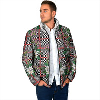 Red Binakol Motifs With Jasminum Sambac Padded Jacket Mabuhay Philippines Festival