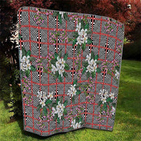 Red Binakol Motifs With Jasminum Sambac Quilt Mabuhay Philippines Festival