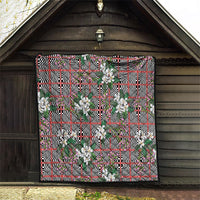 Red Binakol Motifs With Jasminum Sambac Quilt Mabuhay Philippines Festival