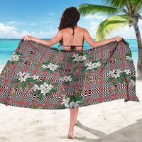 Red Binakol Motifs With Jasminum Sambac Sarong Mabuhay Philippines Festival