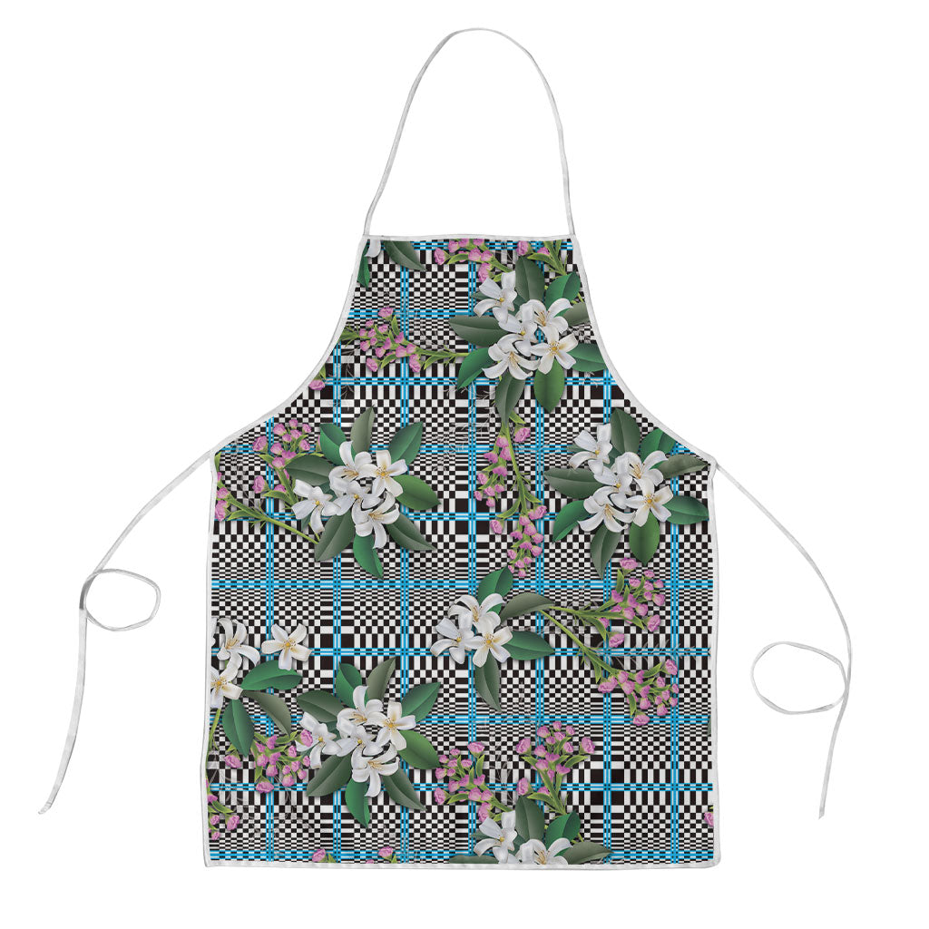 Blue Binakol Motifs With Jasminum Sambac Apron Mabuhay Philippines Festival