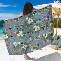 Blue Binakol Motifs With Jasminum Sambac Sarong Mabuhay Philippines Festival