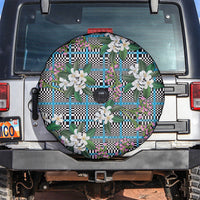 Blue Binakol Motifs With Jasminum Sambac Spare Tire Cover Mabuhay Philippines Festival