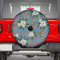 Blue Binakol Motifs With Jasminum Sambac Spare Tire Cover Mabuhay Philippines Festival