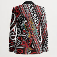 Personalised Maori Language Week Blazer Ake Ake Ake Tribal Patterns